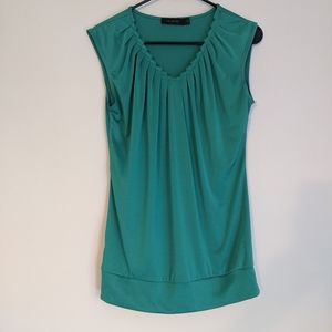 The Limited Sea Green Sleeveless Blouse